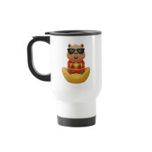 Prosperity Capybara with Golden Yuanbao 