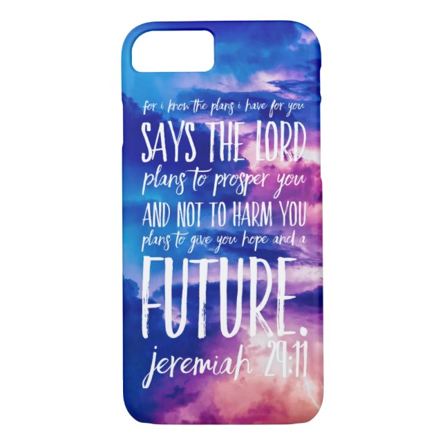 Prosperity Hope Christian Bible Verse Quote Case-Mate iPhone Skal (Baksida)
