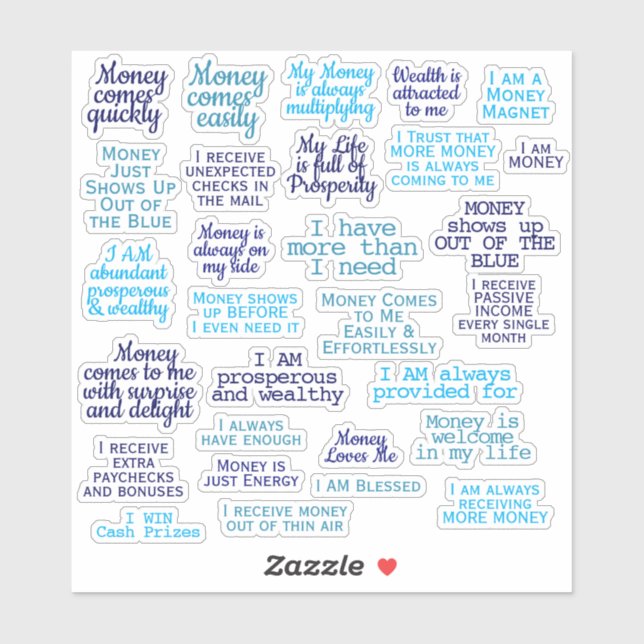 Prosperity Manifestation Prosperity Manifesting Qu Klistermärken (Ark)