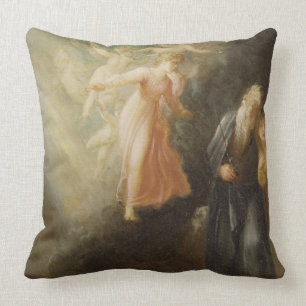 Prospero, Miranda och Ariel, från 'The Tempest', c Kudde