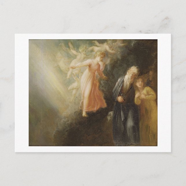 Prospero, Miranda och Ariel från "The Tempest", c Vykort (Framsida)