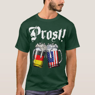 Prost Beer German American Flagga T Oktoberfest Ma T Shirt