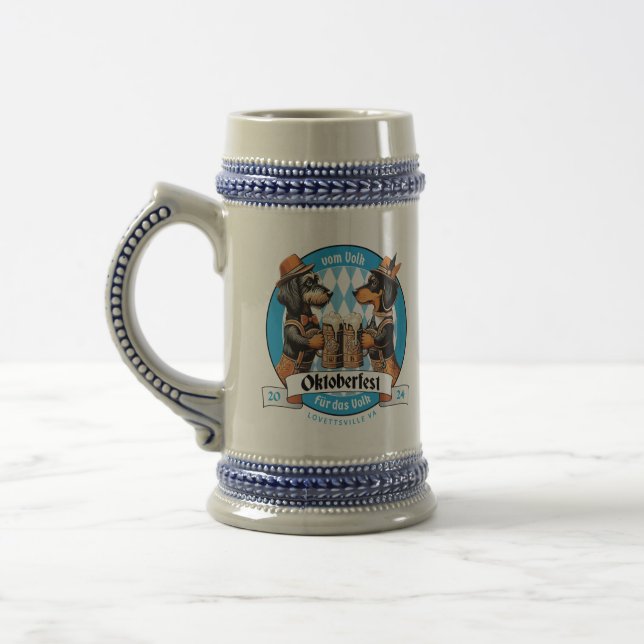 Pröst Lovettsville! Dubbla Hund Dare You Oktoberfe Sejdel (Vänster)