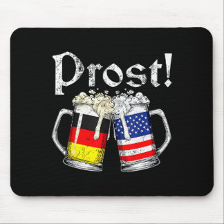 Prost Öl Tysk Amerikansk Flagga Män Mug Musmatta