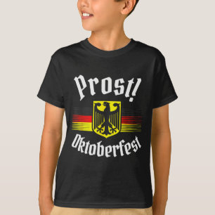 Prost Öl Tysk Amerikansk Flagga Män Mug T Shirt