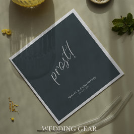 Prost! Space Gray Minimal Valfri Tillfälle Cocktai Pappersservett