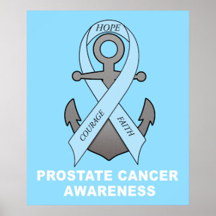 Prostatacancer ankrar av hopp poster
