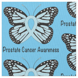 Prostatacancermedvetenhet med fjärilsbandet tyg
