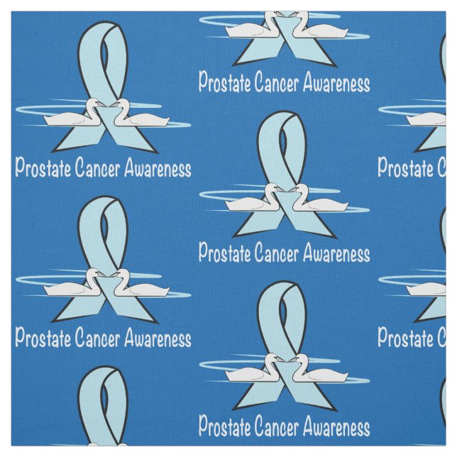 Prostatacancermedvetenhet med svanbandet tyg (Provkarta)