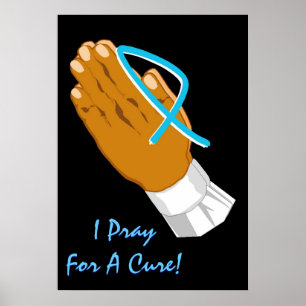 Prostatacancermedvetenhet som jag ber för en poster