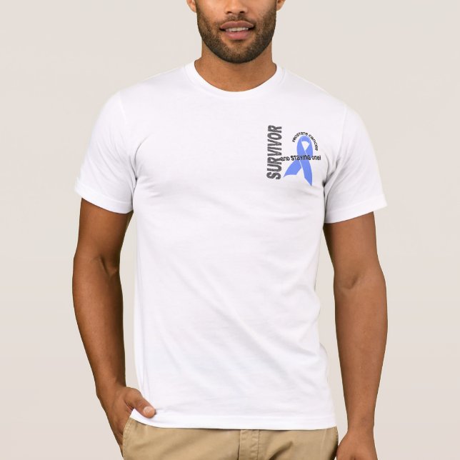 Prostatacanceröverlevande 1 tee shirt (Framsida)