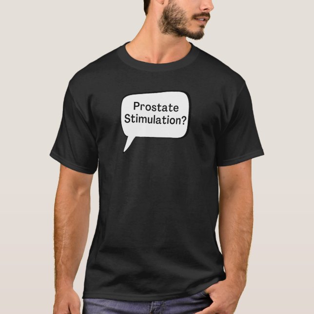 Prostatastimulering Textilier tankbubbla T Shirt (Framsida)