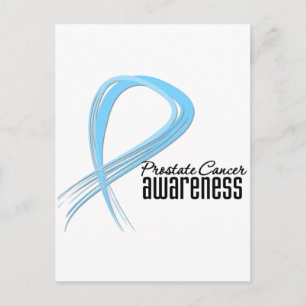 Prostate Cancer Awareness Grunge Vykort