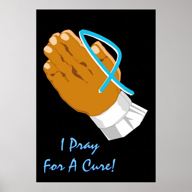 Prostate Cancer Awareness I Pray for a Cure Child Poster (Framsidan)