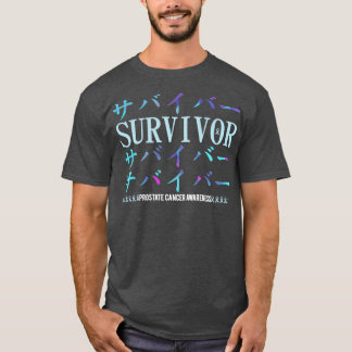 Prostate Cancer Awareness Japansk Survivor Gift T Shirt