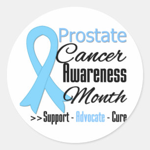 Prostate Cancer AWARENESS Month v5 Runt Klistermärke