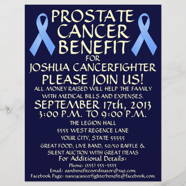 Prostate Cancer Benefit Flyer (Framsidan)