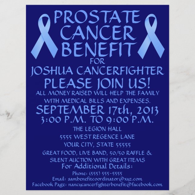 Prostate Cancer Benefit Flyer (Framsidan)