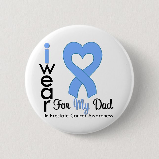 Prostate Cancer Heart Ribbon PAPPA Knapp (Framsida)