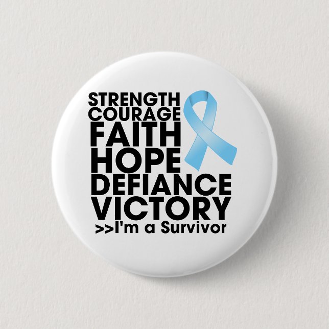Prostate Cancer Hope Strength Victory Knapp (Framsida)