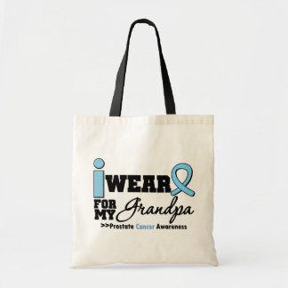 Prostate Cancer I Bära Light Blue for My Grandpa Tygkasse