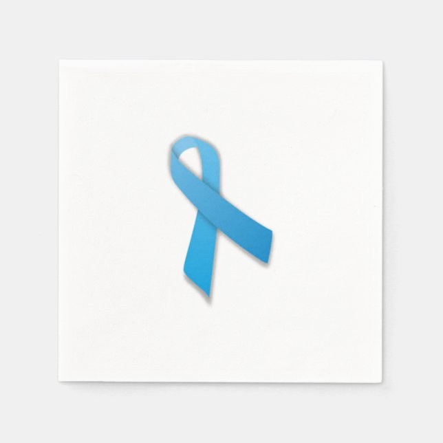 Prostate Cancer Ribbon Napkins Pappersservett (Framsidan)