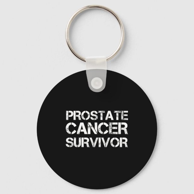 Prostate Cancer Survivor For Prostate Cancer Aware Nyckelring (Framsida)