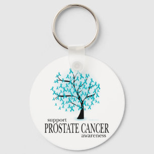 Prostate Cancer Träd Nyckelring