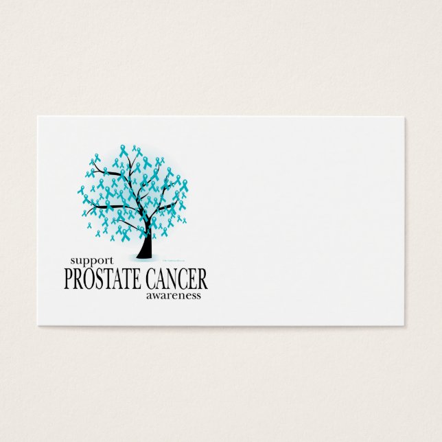 Prostate Cancer Träd Visitkort (Framsidan)