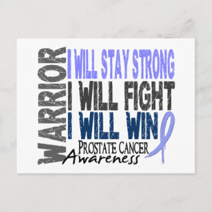 Prostate Cancer Warrior Vykort