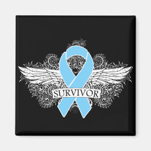 Prostate Cancer Winged SURVIVOR-menyfliksområdet Magnet