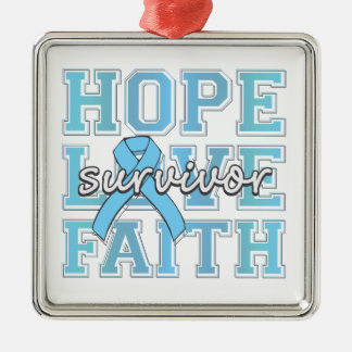 Prostate CancHope Kärlek Faith Survivor Julgransprydnad Metall