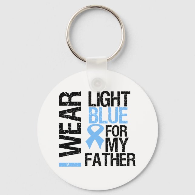 Prostate Canclight Blue Ribbon Far Nyckelring (Framsida)