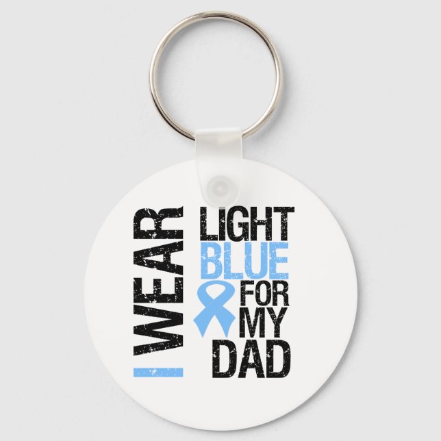 Prostate Canclight Blue Ribbon Pappa Nyckelring (Framsida)