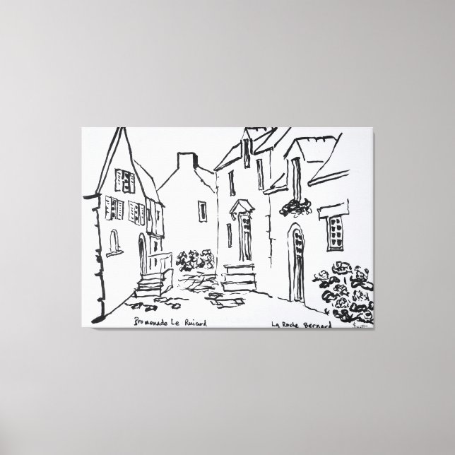 Prostegdu Ruicard | La Roche-Bernard, Bretagne Canvastryck (Framsida)