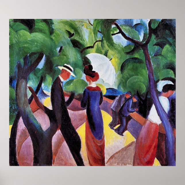 Prostege by August Macke Poster (Framsidan)