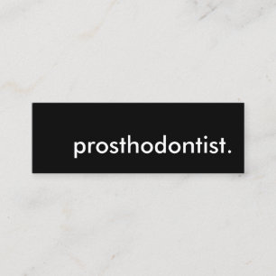 prosthodontist. mini visitkort