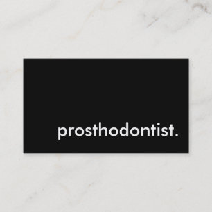 prosthodontist. visitkort