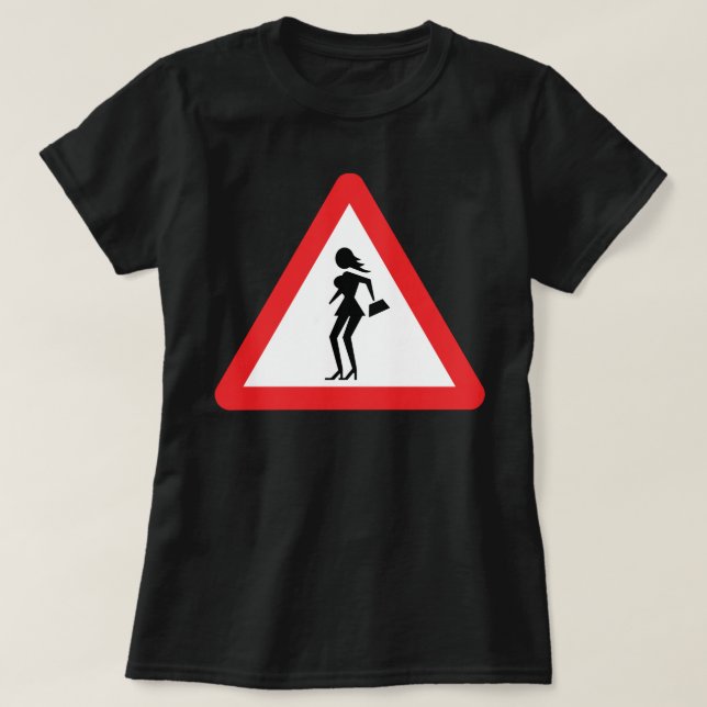 Prostituerad försiktighet (Attenzionprostituerad) T-shirt (Design framsida)