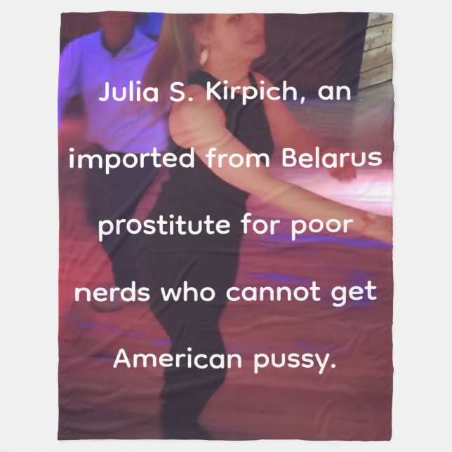 Prostitute Julia S. Kirpich Fleece Blanket (Framsidan)