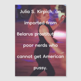 Prostitute Julia S. Kirpich Magnetic Card