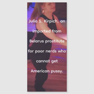 Prostitute Julia S. Kirpich Magnetic Card