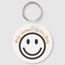 Prostive Gift Keychain-Help Någon varje dag Nyckelring