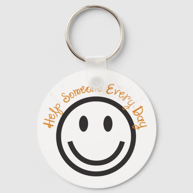 Prostive Gift Keychain-Help Någon varje dag Nyckelring (Framsida)