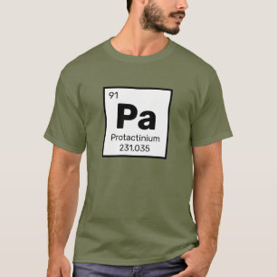 Protactinium/Periodic Bord - Pa Inslag T-Shirt
