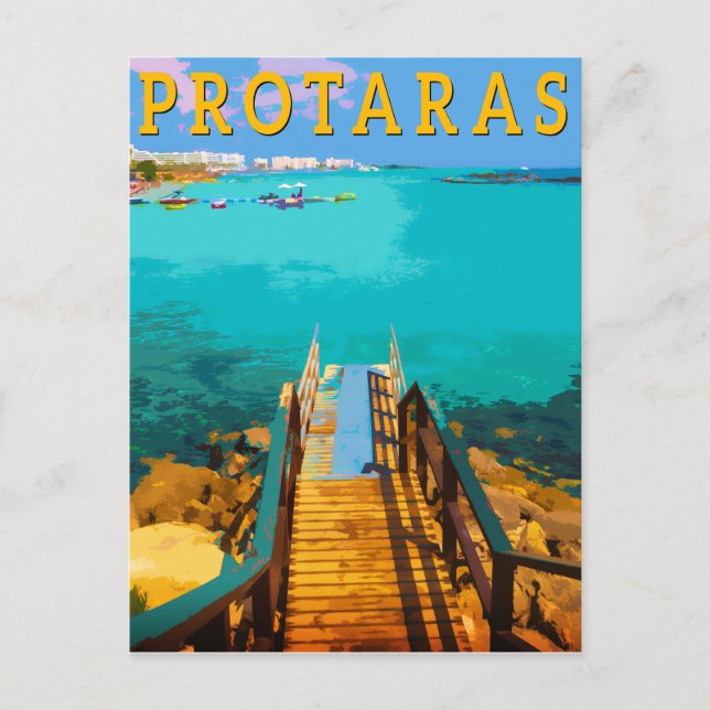 Protaras Cypern - östra Cypern Helg Vykort (Framsida)