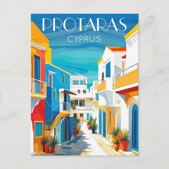 Protaras cyprus - östra Cypern Vykort (Framsida)