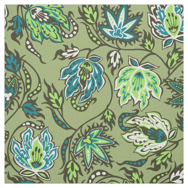 Protea Batik Hawaiian Tropical Blommigt Tyg (Provkarta)
