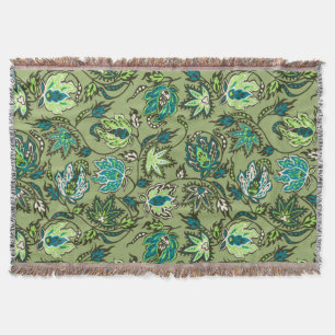 Protea Batik Hawaiian Tropical Throw Blanket Filt