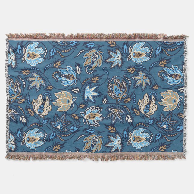 Protea Batik Hawaiian Tropisk Kastfilt Filt (Framsidan)